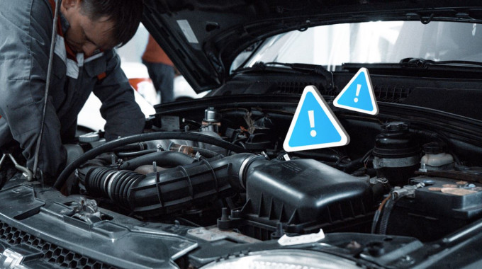 man performing car oil checks with dipstick